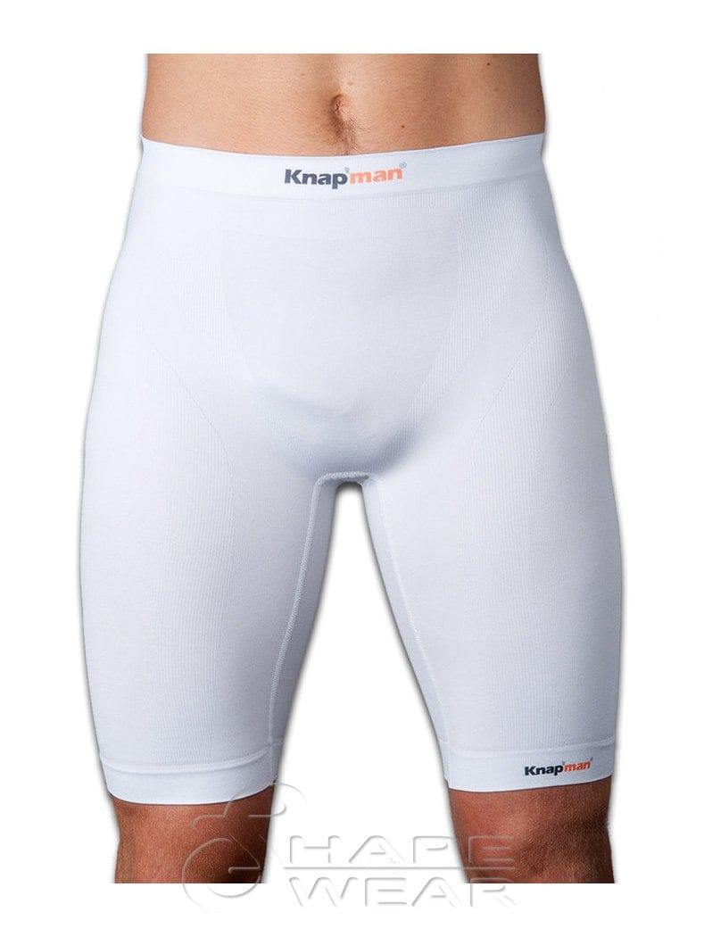 Pas op Maak een bed onderbreken Boxershort Lang Wit - Sport compressie - Shapewear.nl - corrigerend  ondergoed voor mannen